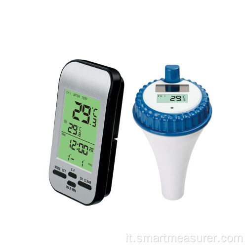 termometro wireless intelligente per piscina con allarme timer